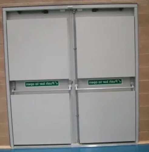 Silver 10 Feet Fire Resistant Exit Door For Security Purpose And Emergency