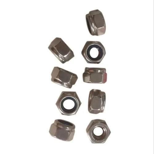 20 MM Diameter Corrosion Resistance Light Hard Structure Stainless Steel Nylock Nut