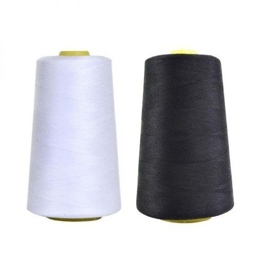 Black And White Spun Polyester Threads