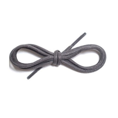 Lightweight Reusable Plain Soft Cotton Gray Shoes Laces For Tying