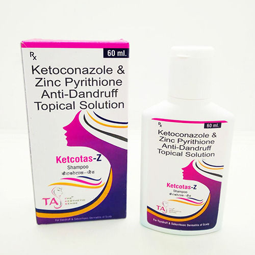 Ketcotas-Z Ketoconazole And Zinc Pyrithioneanti-Dandruff Shampoo, 60 Ml Application: Industrial