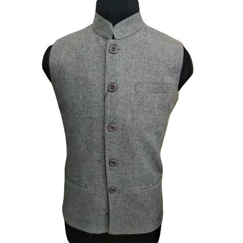 Khadi Cotton Pary Wear Mens Nehru Jacket, Size: S And XL