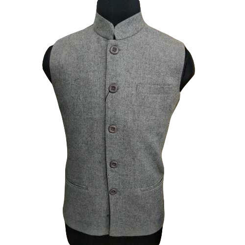 Khadi Cotton Casual Wear Mens Half Winter Nehru Jacket, Size: S And XL