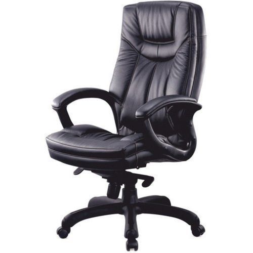 Plastic Machine Cutting Matt Finish Modern Leather Office Chair With Wheels 