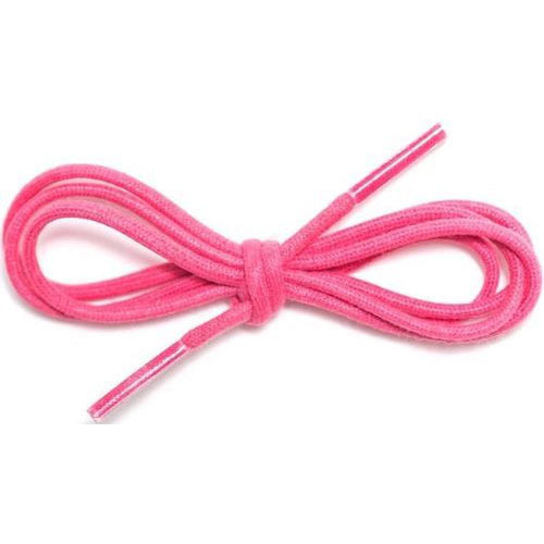 Lightweight Reusable Plain Soft Cotton Pink Shoes Laces For Tying