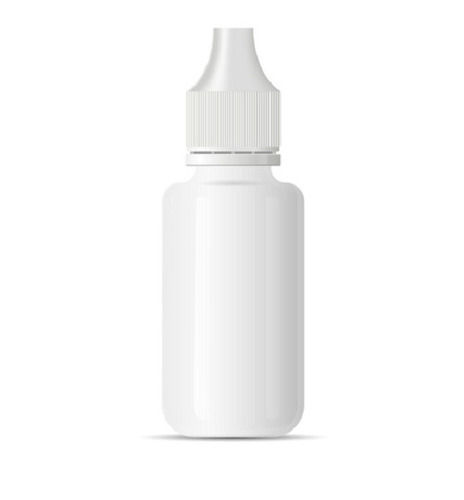 Plastic White Dropper Bottle