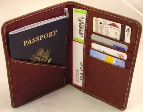 Waterproof Brown Leather Passport Holder at Best Price in Kolkata