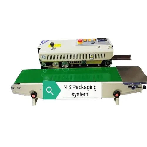 50 Hz 150 Pouch Per Hour Single Phase Mild Steel Horizontal Continuous Pouch Sealing Machine