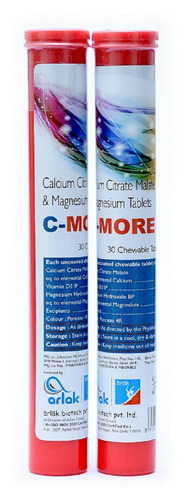 C-MORE-C कैल्शियम CT, विटामिन D3 और मैग्नीशियम टैबलेट