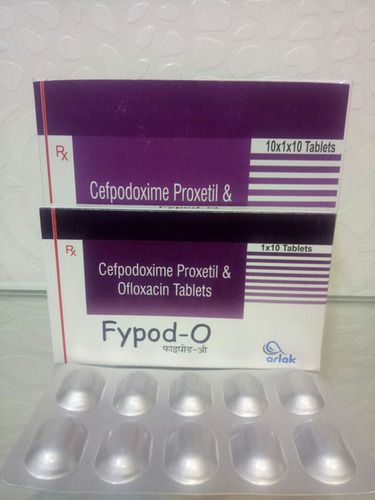 Fypod-O Cefpodoxime Proxetil And Ofloxacin Antibiotic Tablets, 10X1X10 Alu Alu Gender: Unisex