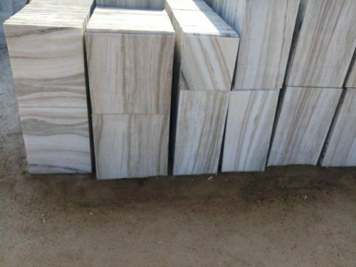 Indian Marble White Makrana Dungri Brown Tiles For Flooring