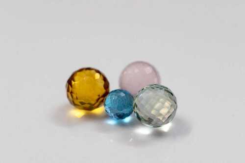 Natural Colored And Round Shape Gemstones For Home Decoration