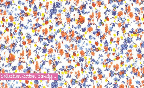 Skin Friendly Light Weight Printed Cotton Candy Fabric