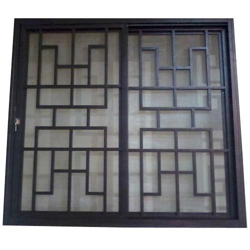 Square Wall Mounted Paint Coated Mild Steel Window Grills Square at