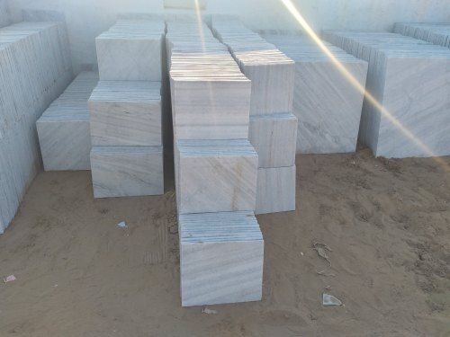 White Makrana Marble Tiles, Usage/Application: Flooring Tile