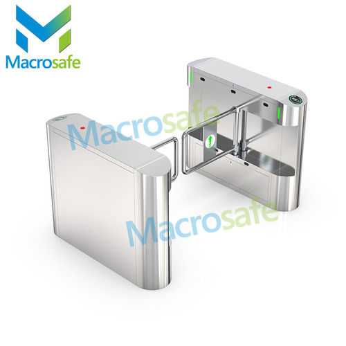 Wide Lane Pedestrian Swing Barrier Gate Turnstile With Card Readers Access Control Device