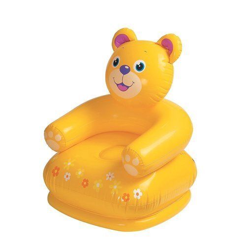 Yellow Intex 68556 Happy Animal Inflatable Chair, Size: Small