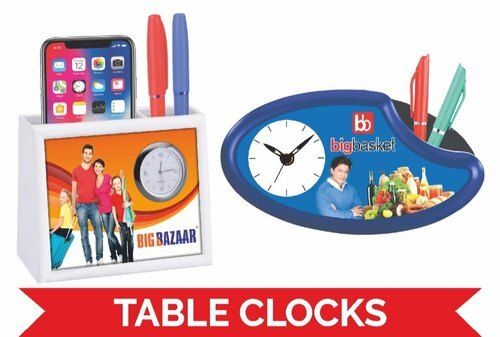 Analog Type Plastic Promotional Table Clock