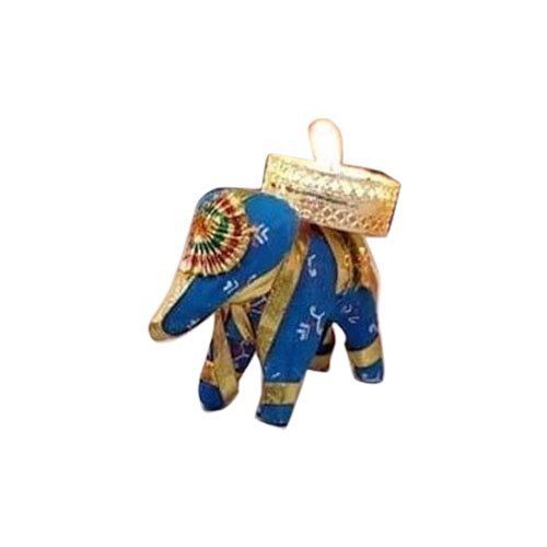 Modern Wooden Elephant Candle Holder, For Decoration