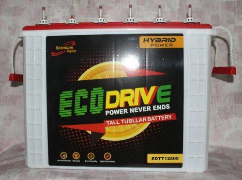 Edtt 12500 Tall Tubular Battery For Inverter Use, Hybrid Power