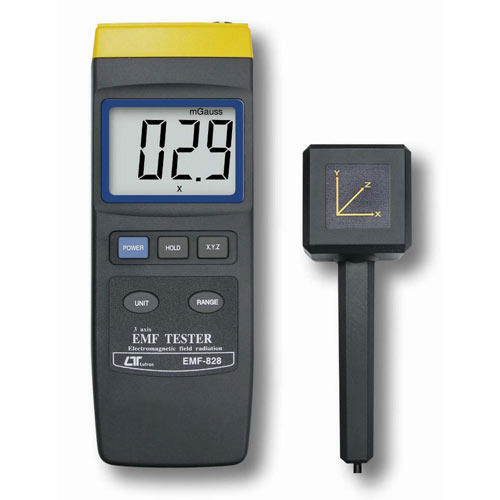 EMF Tester,  Battery: DC 9 V battery (006P, 6F22)