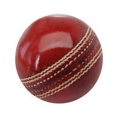 Red Test Cricket Leather Ball