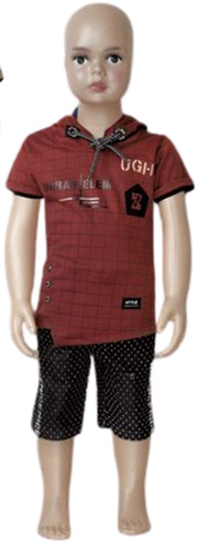 Hosiery And Denim Fabric Kids Printed Baba Suit - Size S, M, L, XL | Multi Color, Breathable, Washable, Short Sleeves, Modern Style