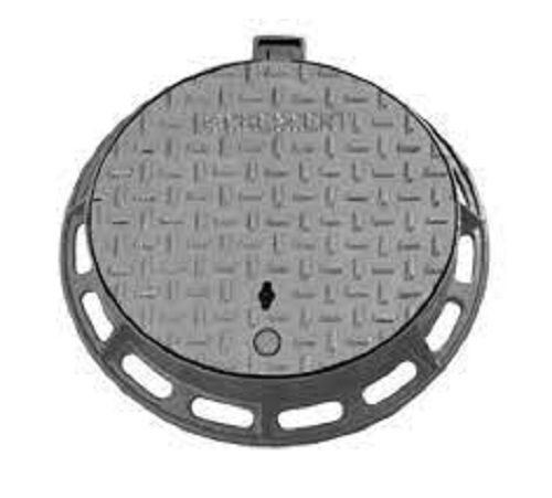 Black Round Gray Color Iron Manhole Cover