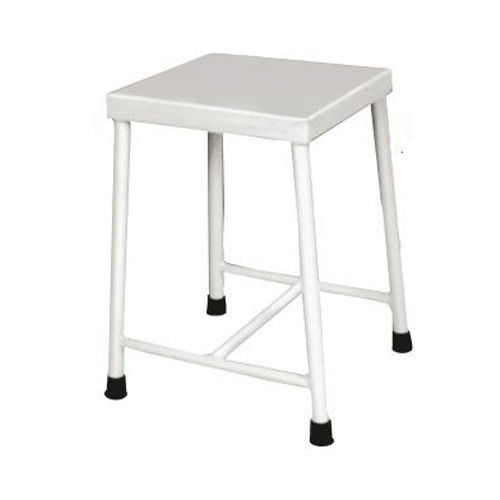 Stainless Steel Silver Attendant Stool, Size: M Hardness: Normal