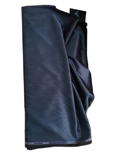 Navy Blue 100 Percent Pure Cotton Fancy And Washable Plain Blend Shirting Fabric