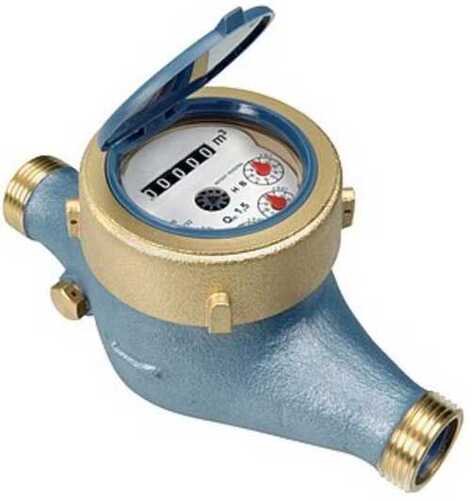 50 - 500 Mm Brass Analog Water Flow Meter For Residential
