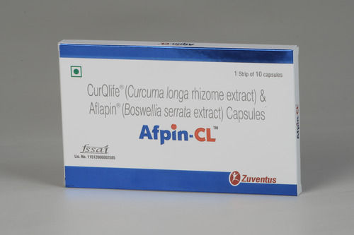 Afpin-CL Curcuma Longa Rhizome And Boswellia Serrata Extract Capsules, 1x10 Strip
