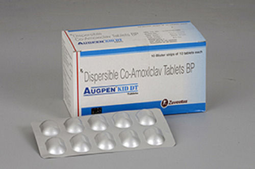 Augpen Kid DT Amoxycillin And Potassium Clavulanate Antibiotic Tablet, 10x10 Alu Alu