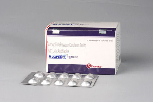 Augpen LB 1GM BID Amoxycillin, Potassium Clavulanate And Lactic Acid Bacillus Tablet