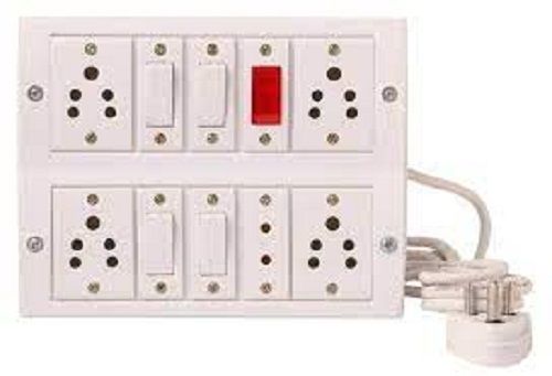 Wall Mounted Rectangular Shock Proof Electrical Multi Socket Modular Switch Boards