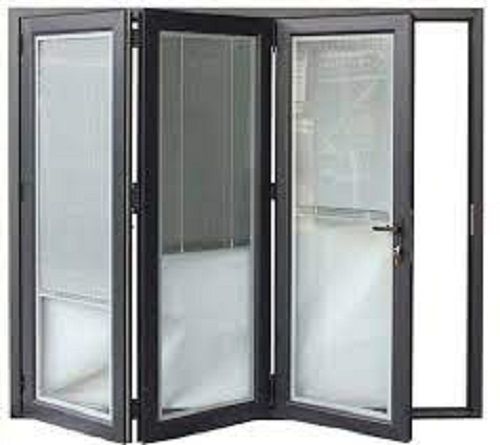 Metal Brown Rectangle Aluminium Folding Door