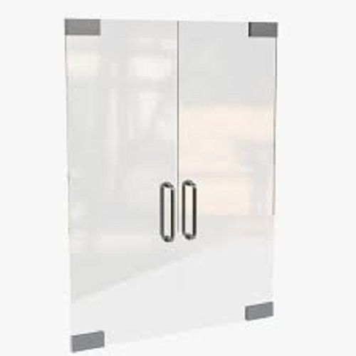 Color White Plain Square Glass Door