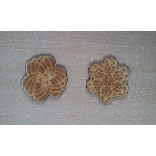 Light Weight 3 inch Star Shape Wooden Designer Coasters for Home