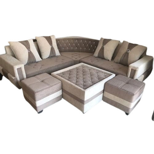 Handmade Modern Designer L Shaped Sofa Set For Living Room 