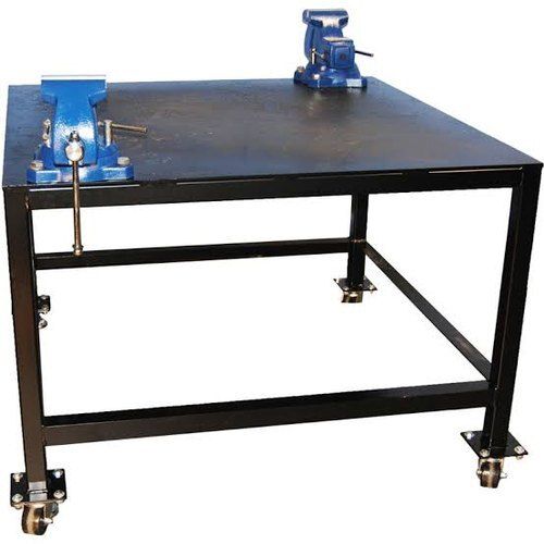 Ms Black Industrial Work Benches, Size: 1500x750x1800