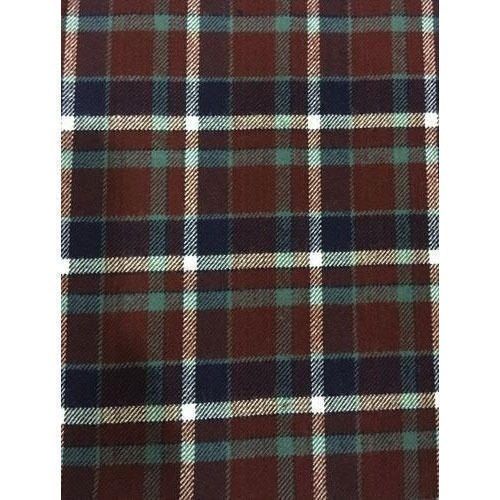 Multi  Colors Pure Cotton Washable And Skin Friendly Woolen Check Fabric For Shirting