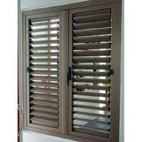 Brown Aluminium Window Shutter