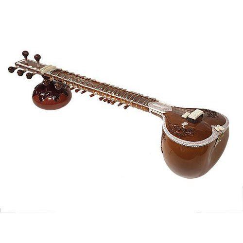 Lightweight and Portable Non-Electric Brown Wooden Sitars For Musical Instrument