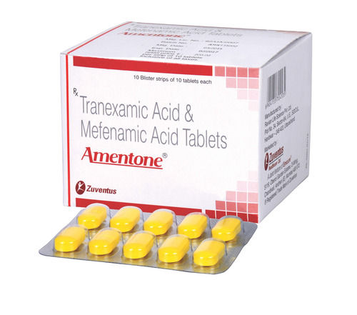 Amentone Tranexamic Acid And Mefenamic Acid Tablets, 10x10 Blister