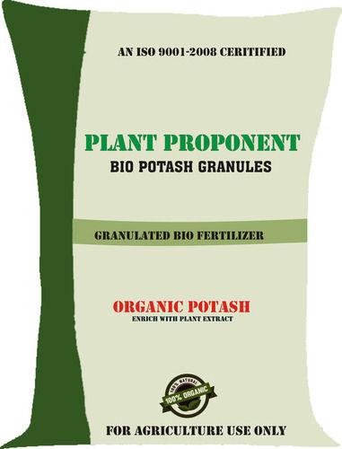 Bio Potash Organic Fertilizers For Agriculture Sector