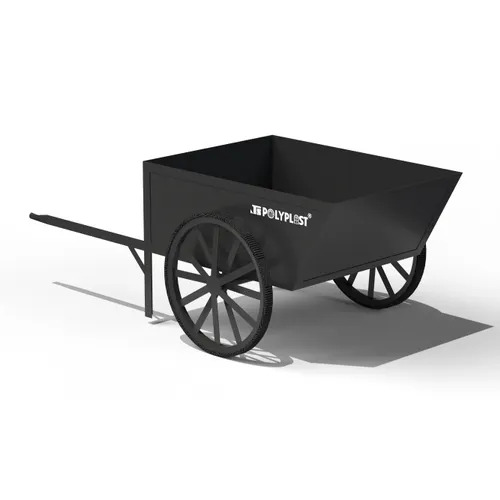 Mild Steel Wheel Barrow Trolley - 100 Kg Load Capacity, 24 Inch Max Height, Easy To Move, Long Life Span