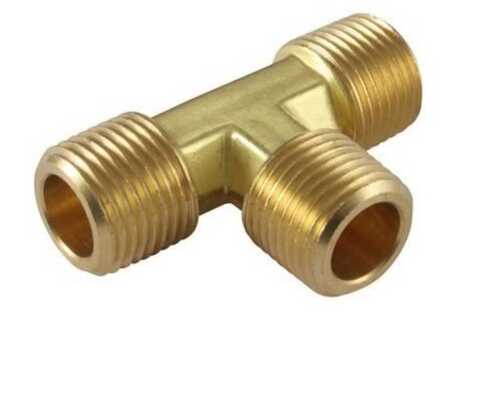 Rust Proof Hot Rolled Brass Male Tee For Structure Pipe And Gas Pipe