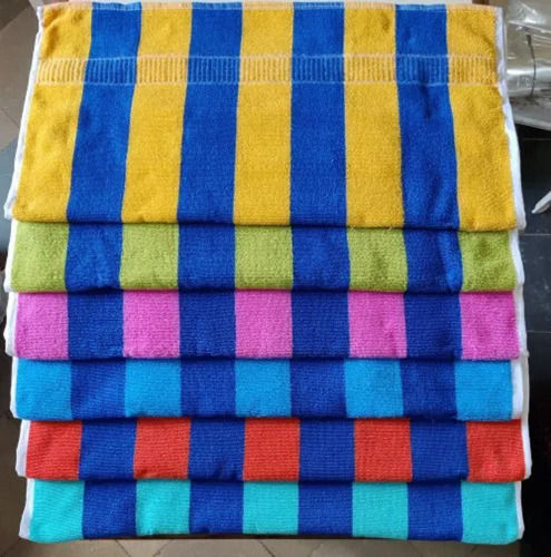 30x60 Inch Plain Cotton Terry Towel, For Home/Hotel