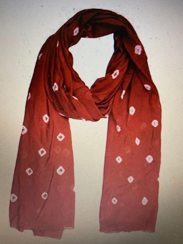 Ladies Cotton Polka Dotted Scarves For Casual Wear, Skin Friendly