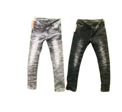 Multi Color Comfort Fit Pure Lycra Fabric Button Closure Stretchable Men'S Jeans 
